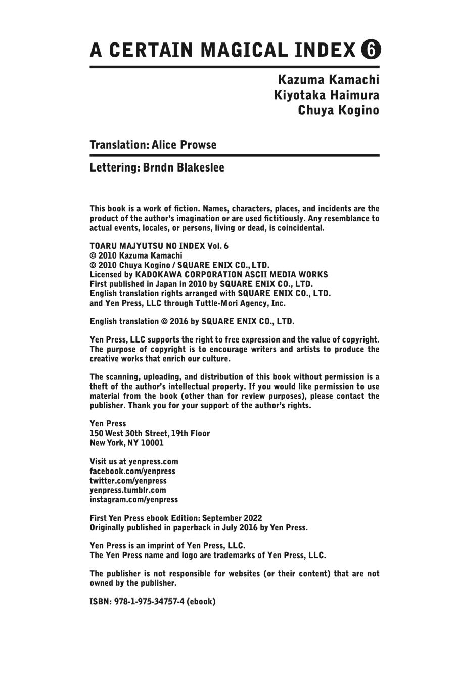 A Certain Magical Index Chapter 33 - Page 34