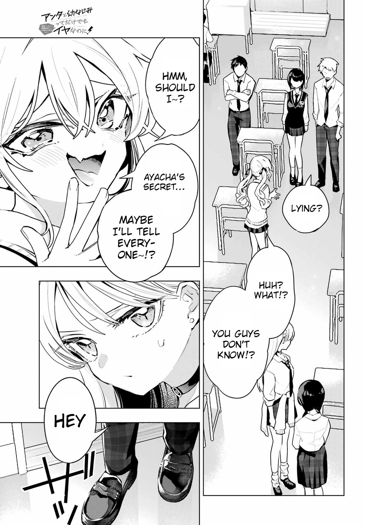 Anta to Osananajimitte dake demo Iyananoni! ~Zekkou kara Hajimaru S-kyuu Bishoujo to no Gakuen Nariagari Seikatsu~ Chapter 10 - Page 9