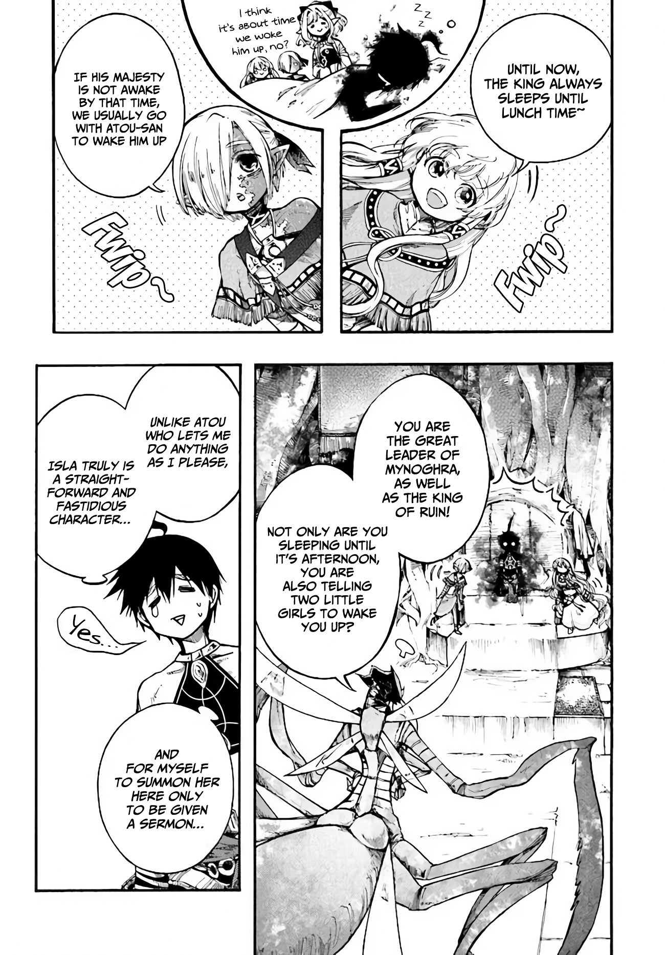 Apocalypse Bringer Mynoghra: World Conquest Starts with the Civilization of Ruin Chapter 14.1 - Page 4