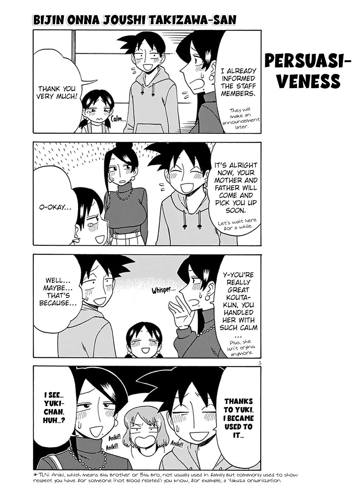 Bijin Onna Joushi Takizawa-san Chapter 116 - Page 5