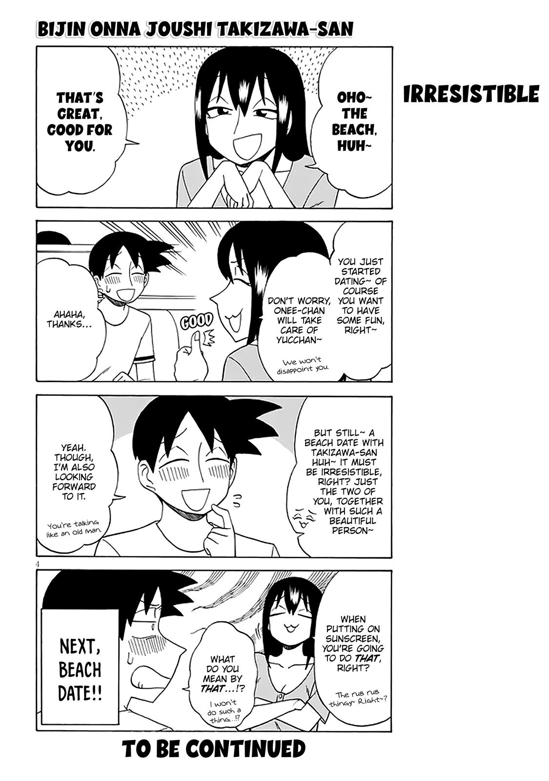 Bijin Onna Joushi Takizawa-san Chapter 120 - Page 4