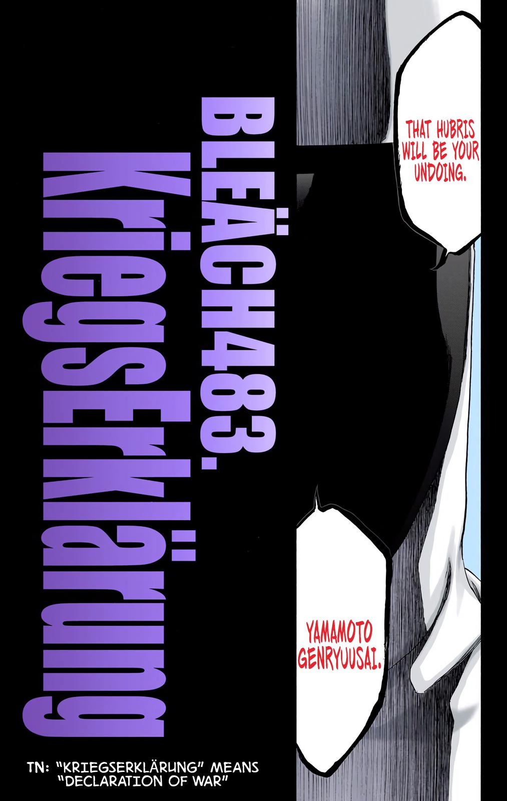Bleach (Color) Chapter 483 - Page 6