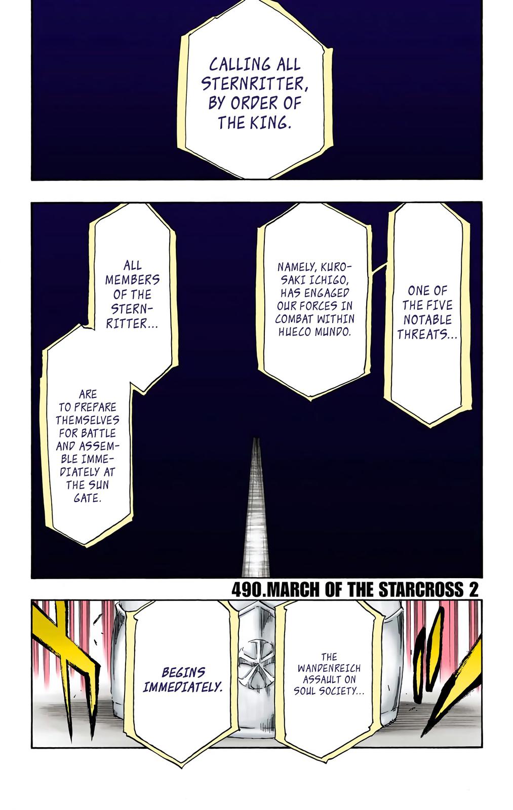 Bleach (Color) Chapter 490 - Page 4