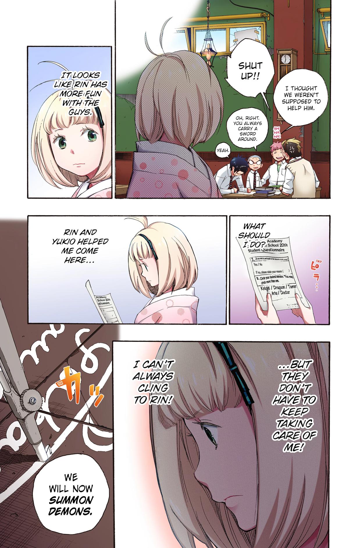 Blue Exorcist (Color) Chapter 5 - Page 9