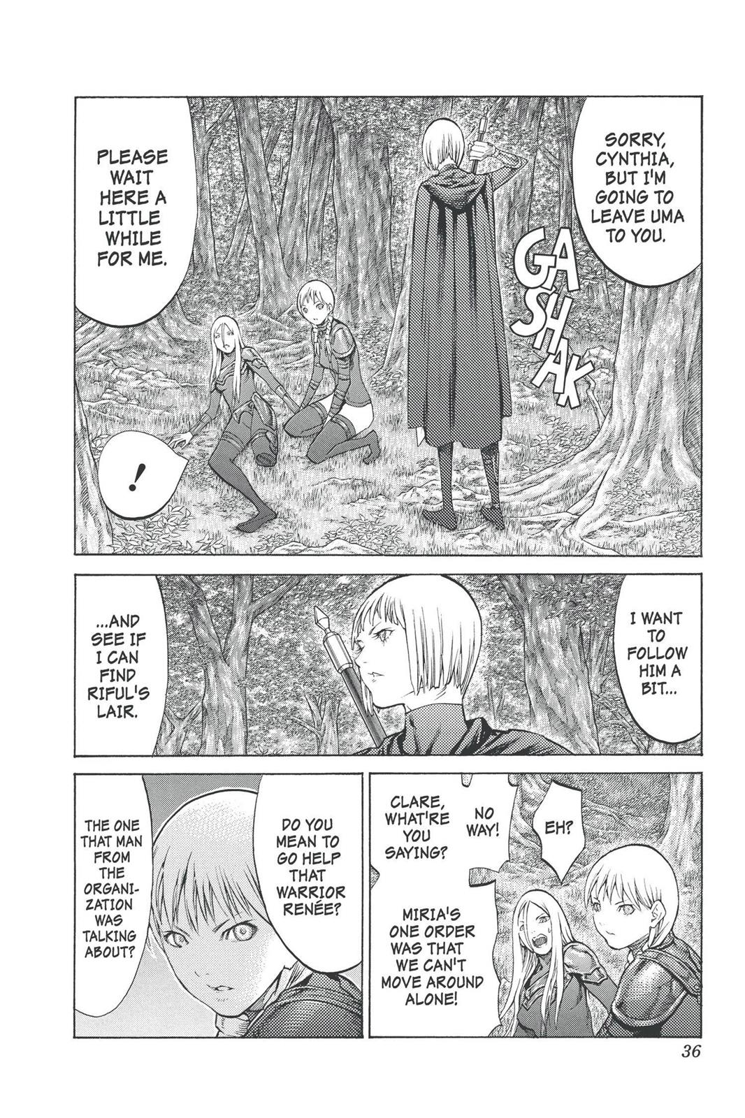 Claymore Chapter 90 - Page 36