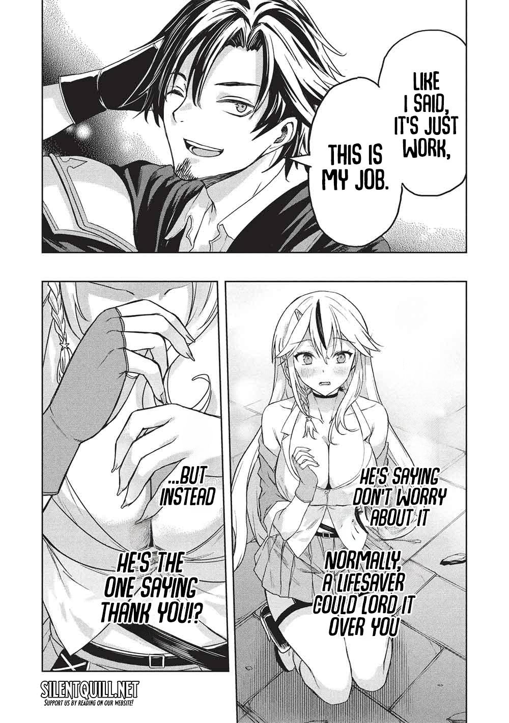 Gal to Dungeon to Shuukai Okure no Tansaku Eiyuutan ~Moto Legend Ima wa Wakeari tei Rank Tansakushana Ore ga, S-Kyuu Gal ni Natsukare Makutte Ikusei wo Makase Sareta~ Chapter 2 - Page 13