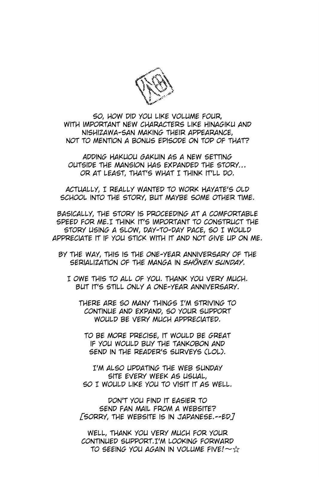 Hayate the Combat Butler Chapter 41.5 - Page 21