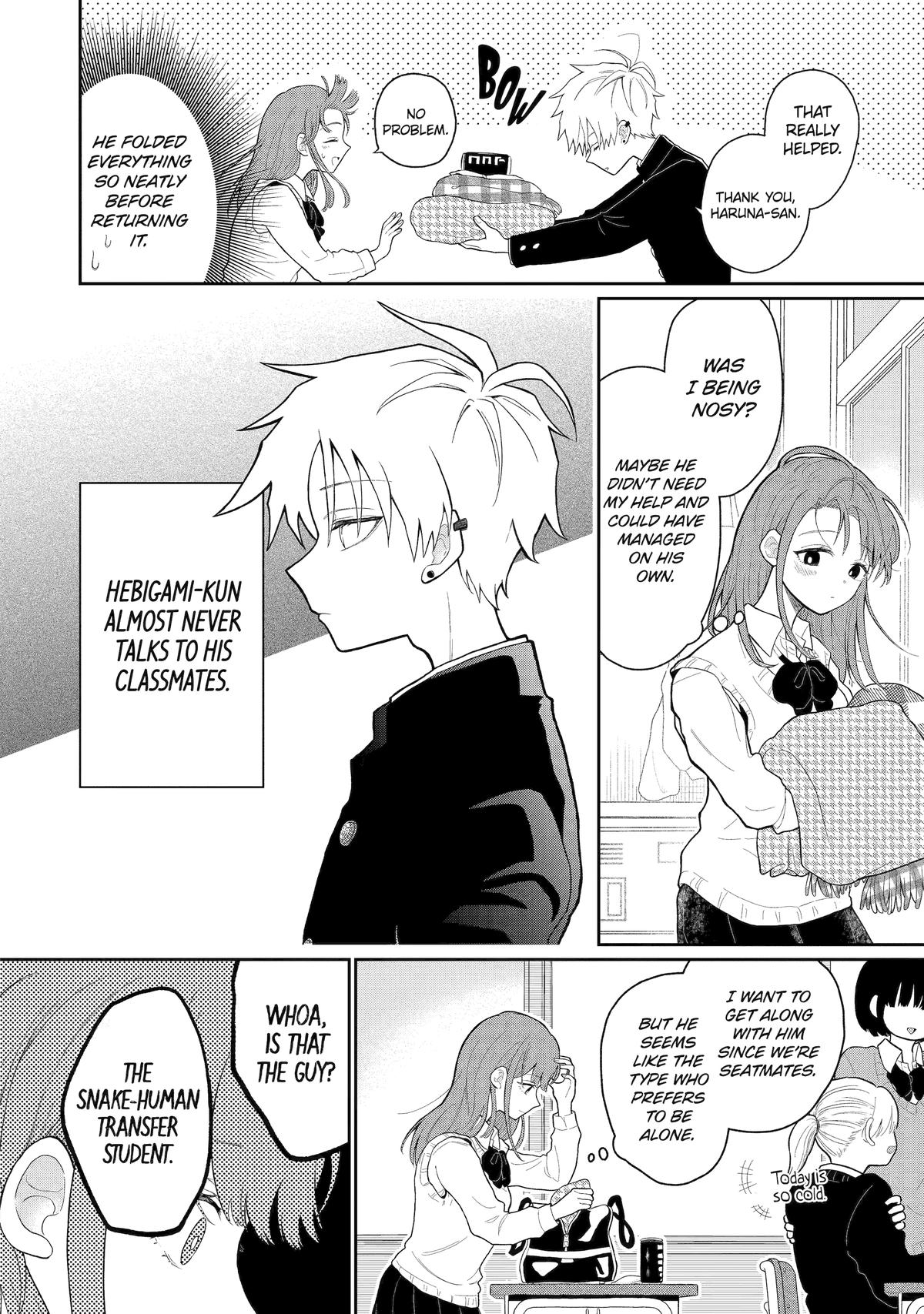 Hebigami Transforms When He's Cold Chapter 1 - Page 4