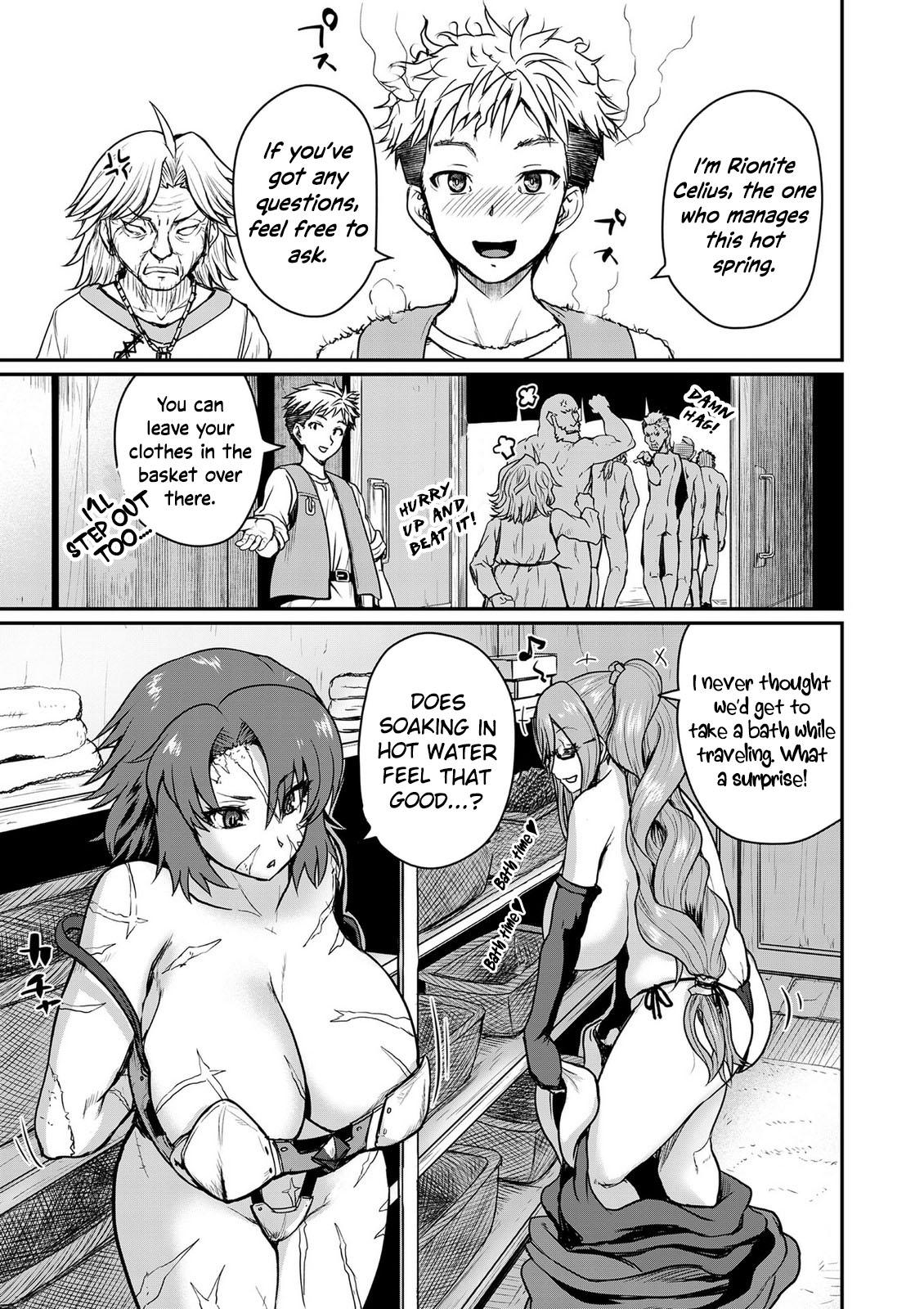 Henkyou no Ofuroya-san, Harem ni Naru: Yamaoku ni Aru Sabireta Onsen no Kounou ga Cheat Sugite Onna Boukensha ni Daininki na Ken Chapter 1 - Page 12