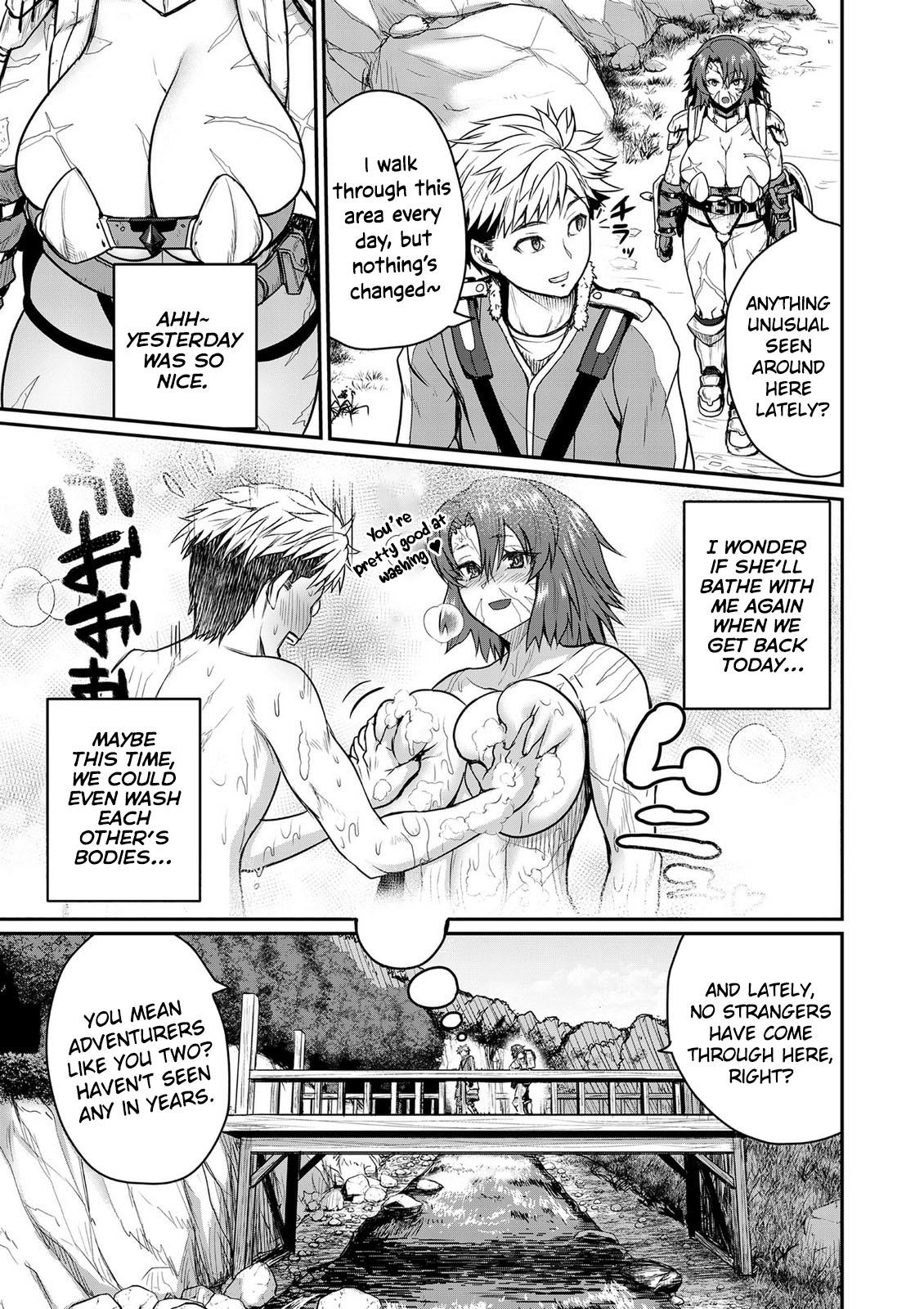 Henkyou no Ofuroya-san, Harem ni Naru: Yamaoku ni Aru Sabireta Onsen no Kounou ga Cheat Sugite Onna Boukensha ni Daininki na Ken Chapter 1 - Page 22