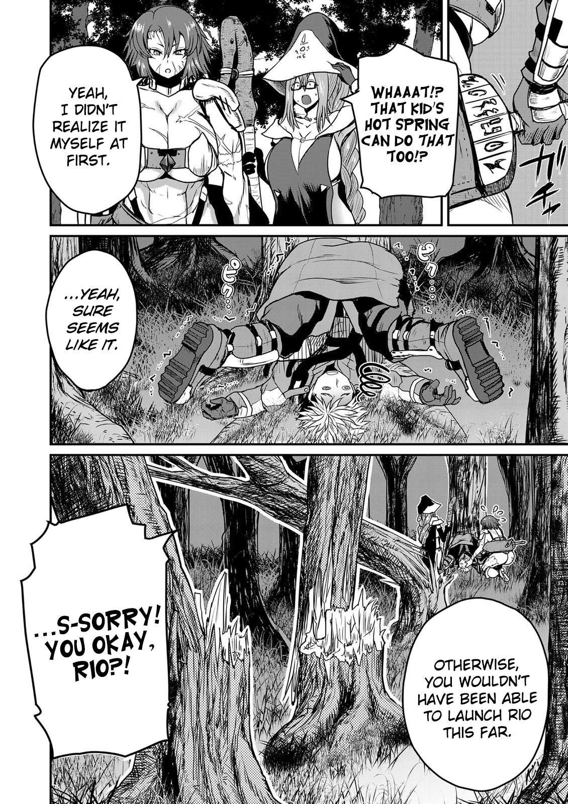 Henkyou no Ofuroya-san, Harem ni Naru: Yamaoku ni Aru Sabireta Onsen no Kounou ga Cheat Sugite Onna Boukensha ni Daininki na Ken Chapter 3 - Page 7