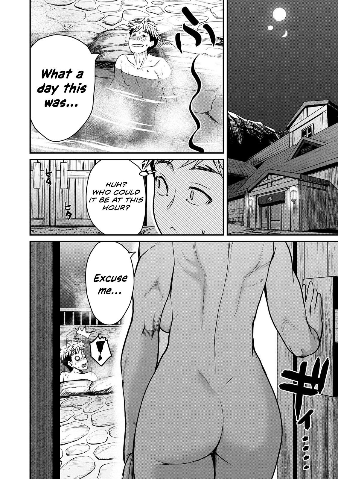 Henkyou no Ofuroya-san, Harem ni Naru: Yamaoku ni Aru Sabireta Onsen no Kounou ga Cheat Sugite Onna Boukensha ni Daininki na Ken Chapter 3 - Page 9