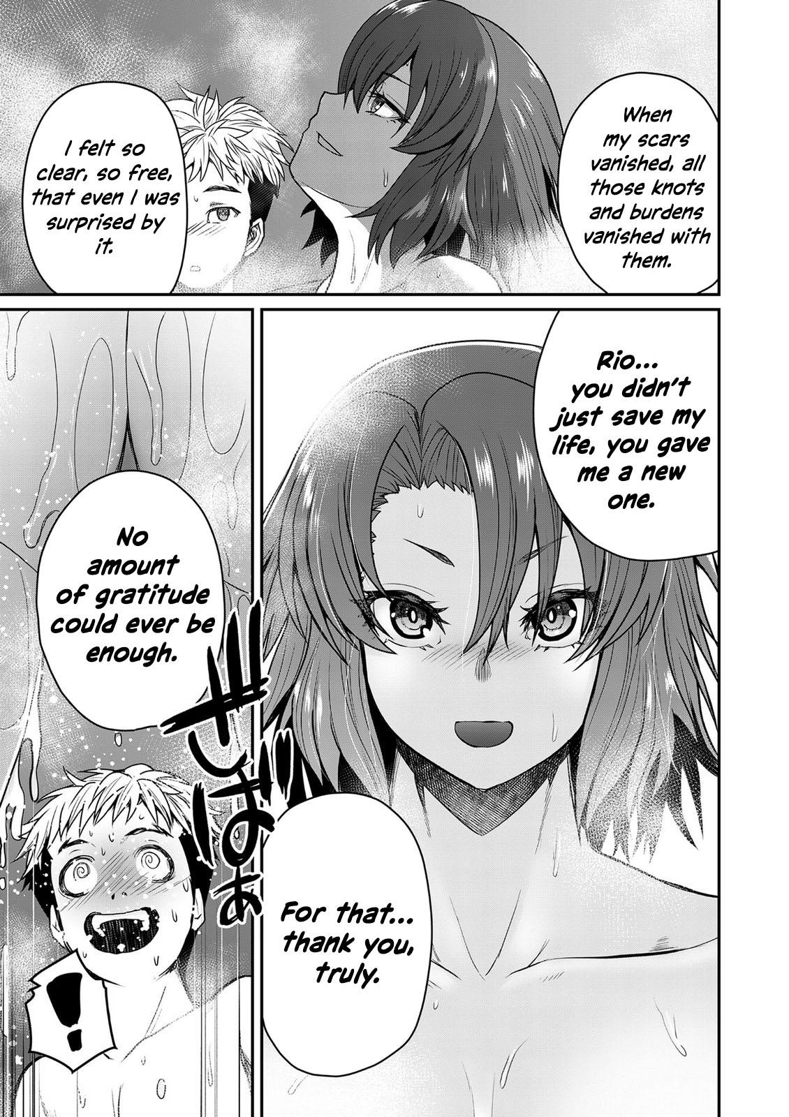 Henkyou no Ofuroya-san, Harem ni Naru: Yamaoku ni Aru Sabireta Onsen no Kounou ga Cheat Sugite Onna Boukensha ni Daininki na Ken Chapter 3 - Page 12