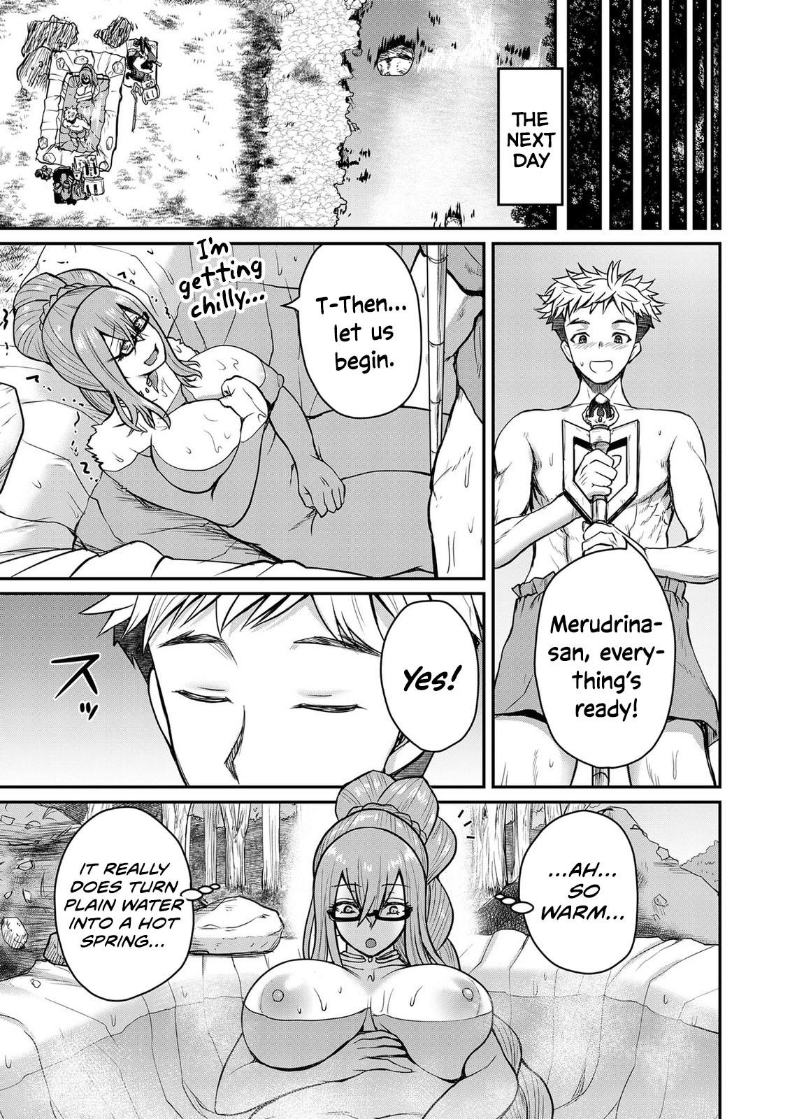 Henkyou no Ofuroya-san, Harem ni Naru: Yamaoku ni Aru Sabireta Onsen no Kounou ga Cheat Sugite Onna Boukensha ni Daininki na Ken Chapter 4 - Page 16