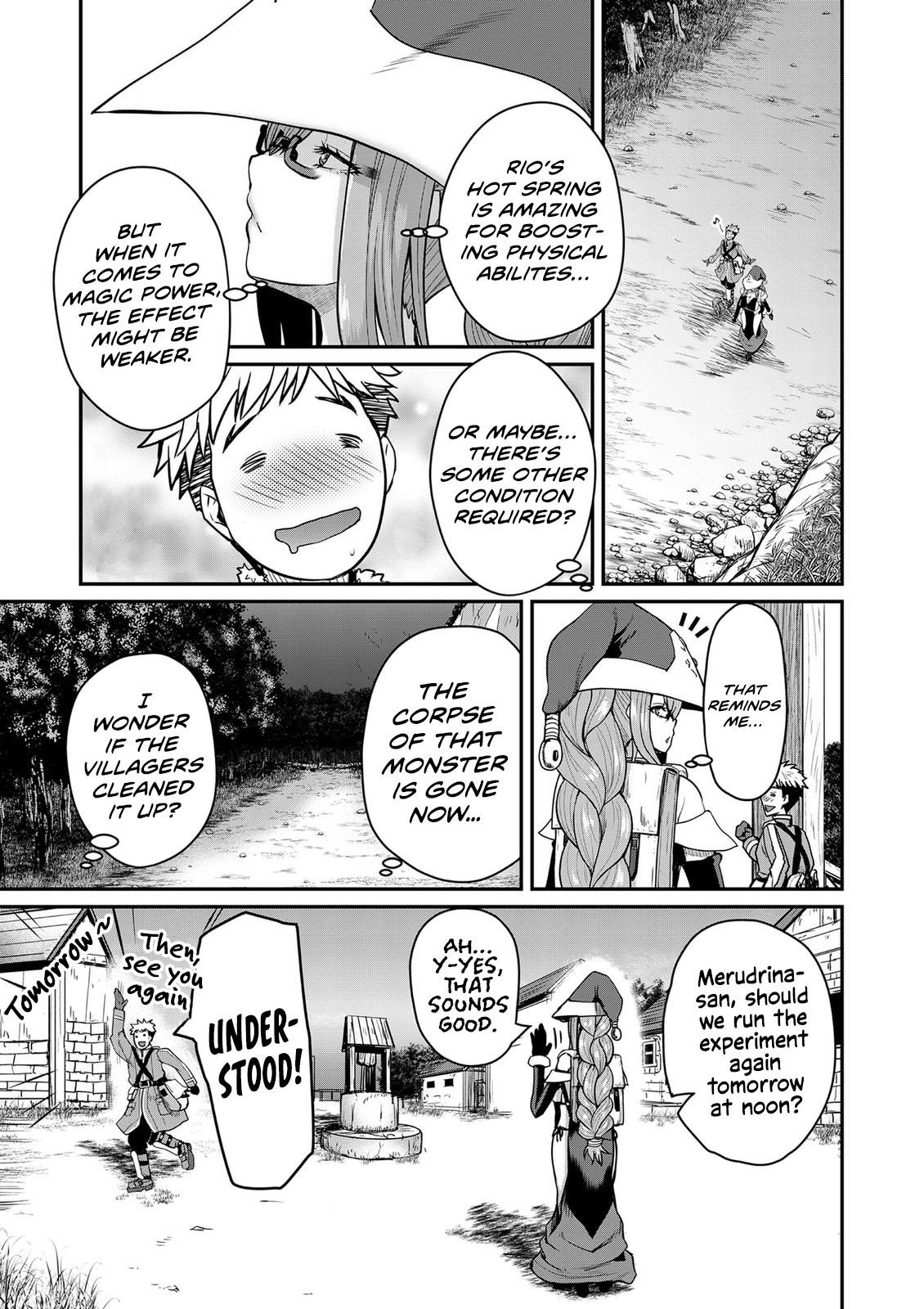 Henkyou no Ofuroya-san, Harem ni Naru: Yamaoku ni Aru Sabireta Onsen no Kounou ga Cheat Sugite Onna Boukensha ni Daininki na Ken Chapter 4 - Page 26