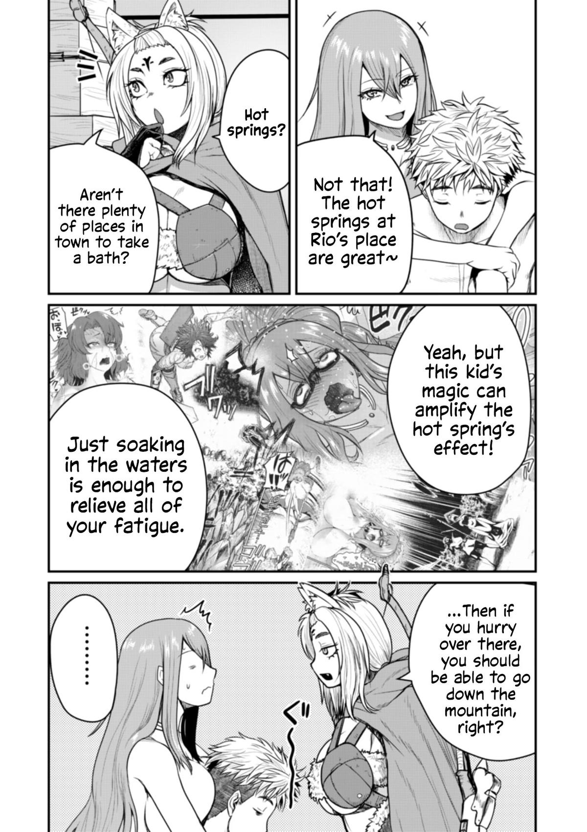 Henkyou no Ofuroya-san, Harem ni Naru: Yamaoku ni Aru Sabireta Onsen no Kounou ga Cheat Sugite Onna Boukensha ni Daininki na Ken Chapter 6 - Page 8