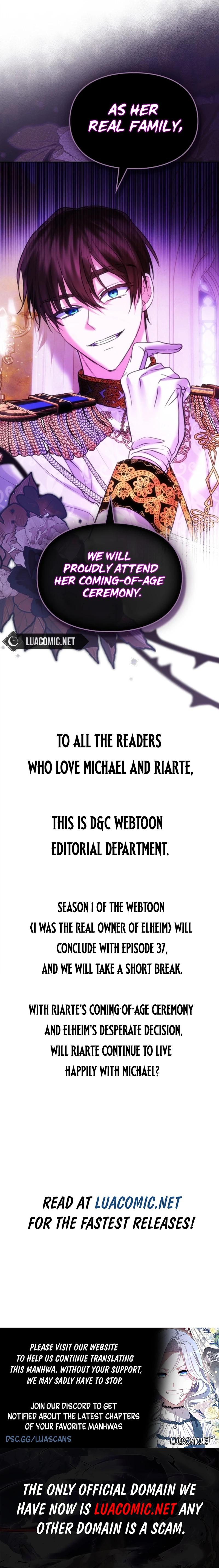 I Was the Real Owner of Elheim Chapter 37 - Page 12