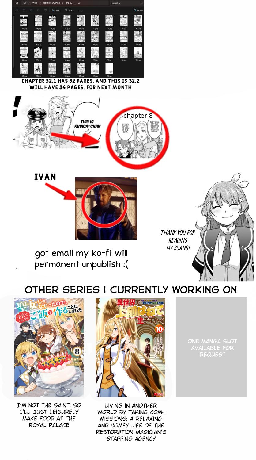 Isekai de Uwamae Hanete Ikiteiku: Saisei Mahoutsukai no Yuru Fuwa Jinzai Haken Seikatsu Chapter 32.1 - Page 33