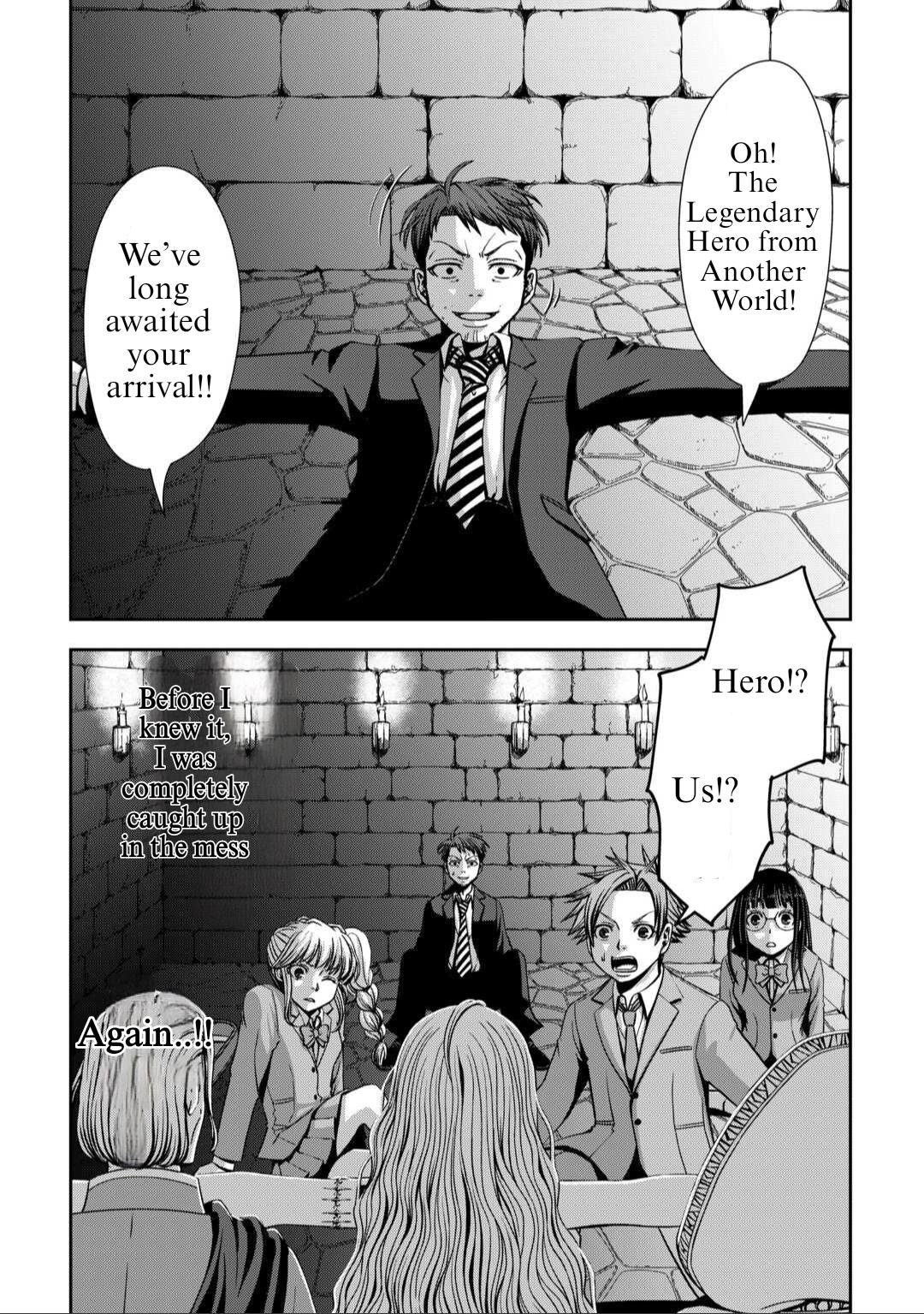 Isekai Nidome no Ossan, Dou Kangaete mo Koukousei Yuusha Yori Tsuyoi Chapter 1 - Page 9