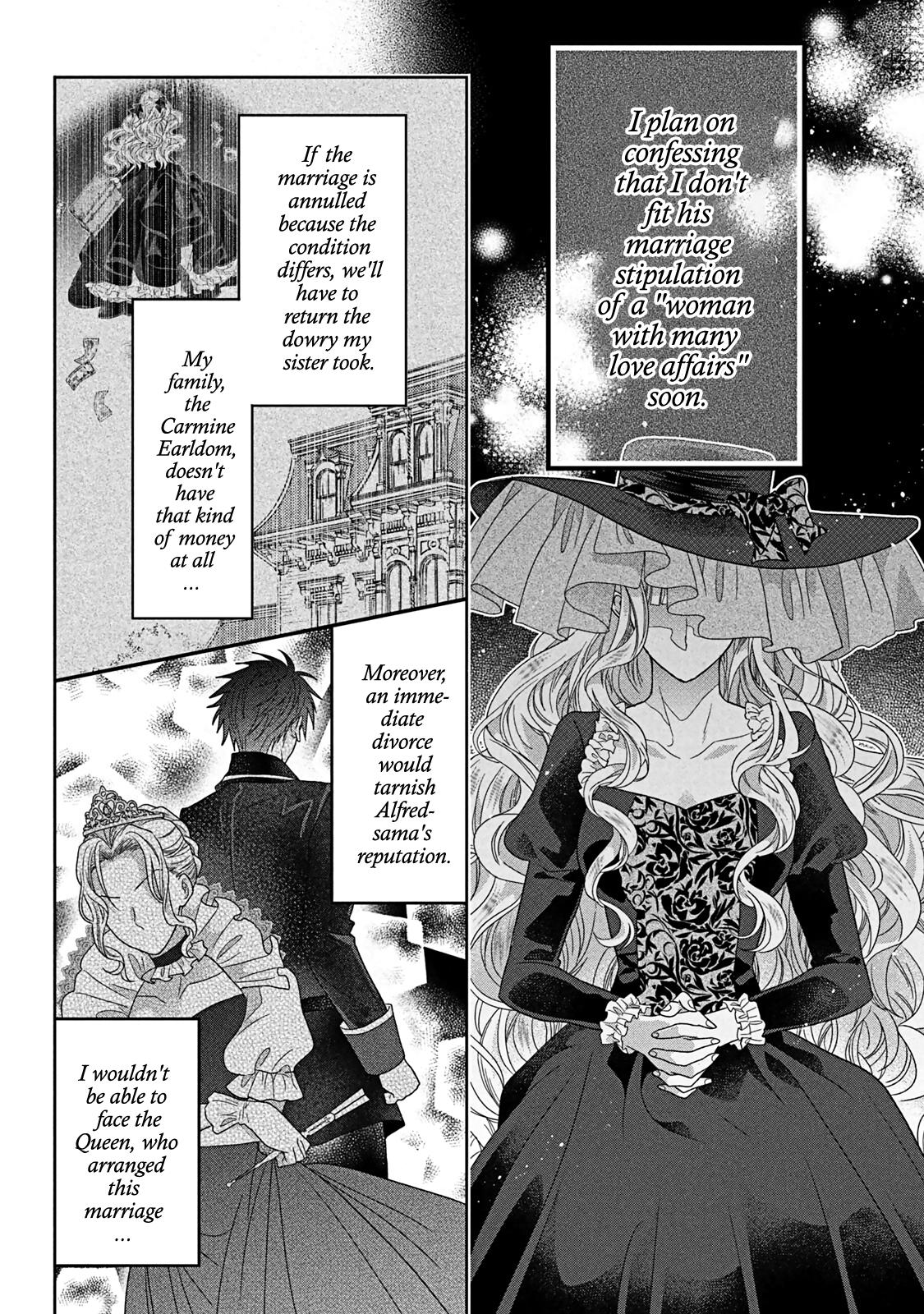 Itsuwari no Akujo desuga Suenagaku Shiawase ni Narimashou: Onozomi no "Koiooki Onna" o Enjiteiru noni Otto no Yousu ga Okashii Chapter 7 - Page 5