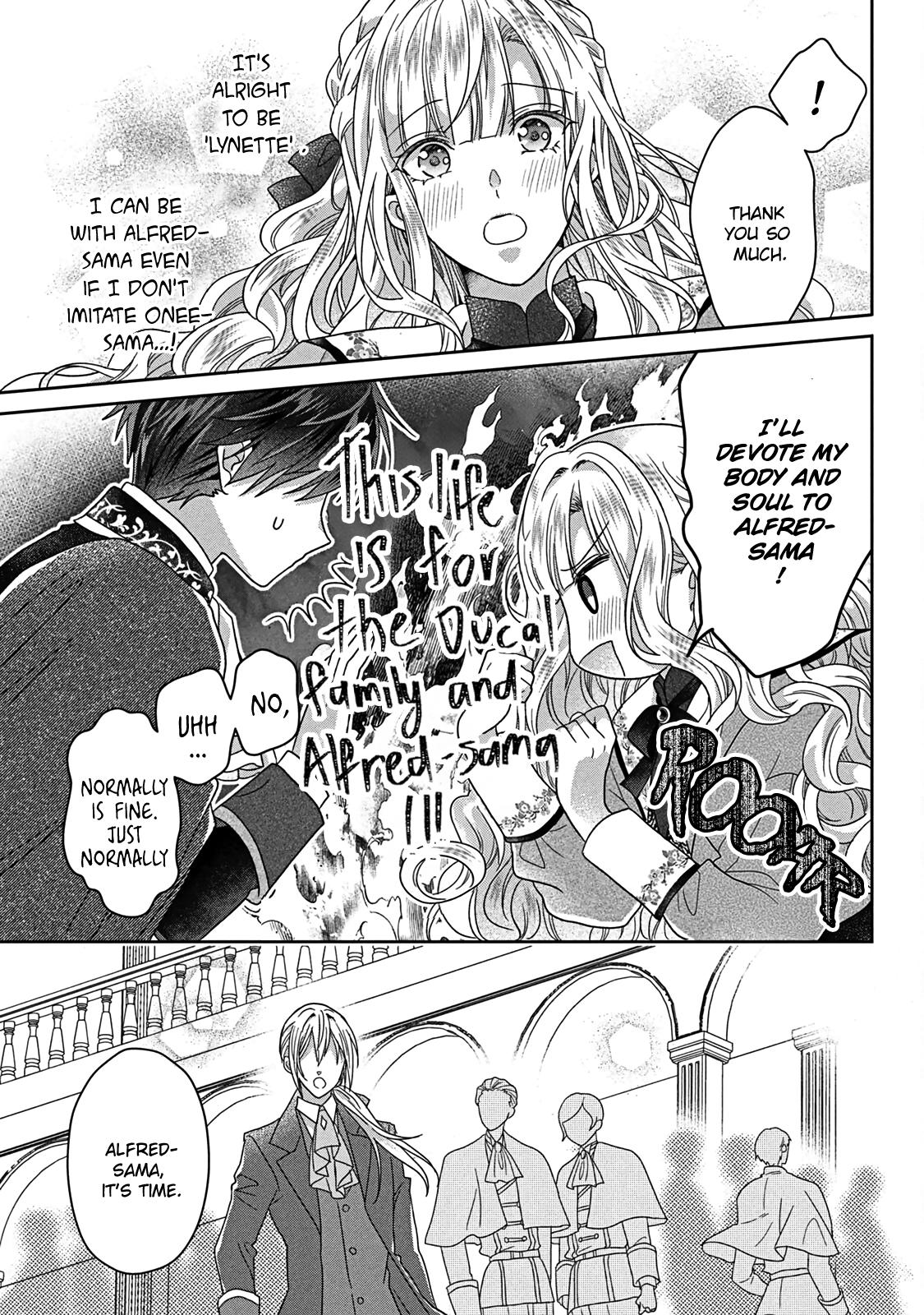 Itsuwari no Akujo desuga Suenagaku Shiawase ni Narimashou: Onozomi no "Koiooki Onna" o Enjiteiru noni Otto no Yousu ga Okashii Chapter 7 - Page 24