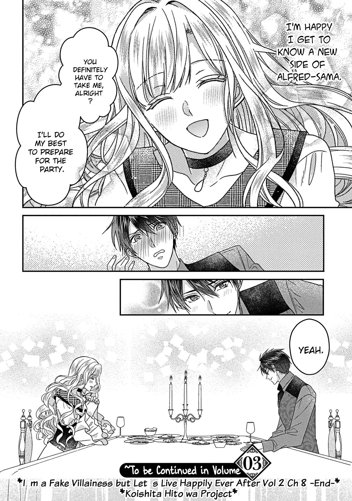 Itsuwari no Akujo desuga Suenagaku Shiawase ni Narimashou: Onozomi no "Koiooki Onna" o Enjiteiru noni Otto no Yousu ga Okashii Chapter 8 - Page 35