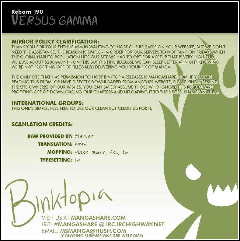 Katekyo Hitman Reborn! Chapter 190 - Page 18