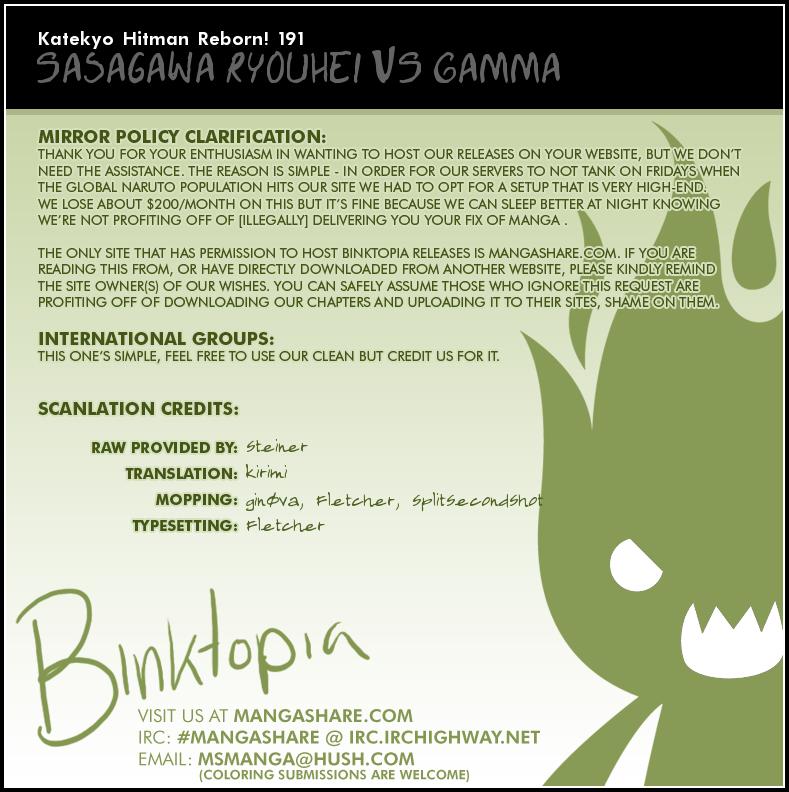 Katekyo Hitman Reborn! Chapter 191 - Page 18