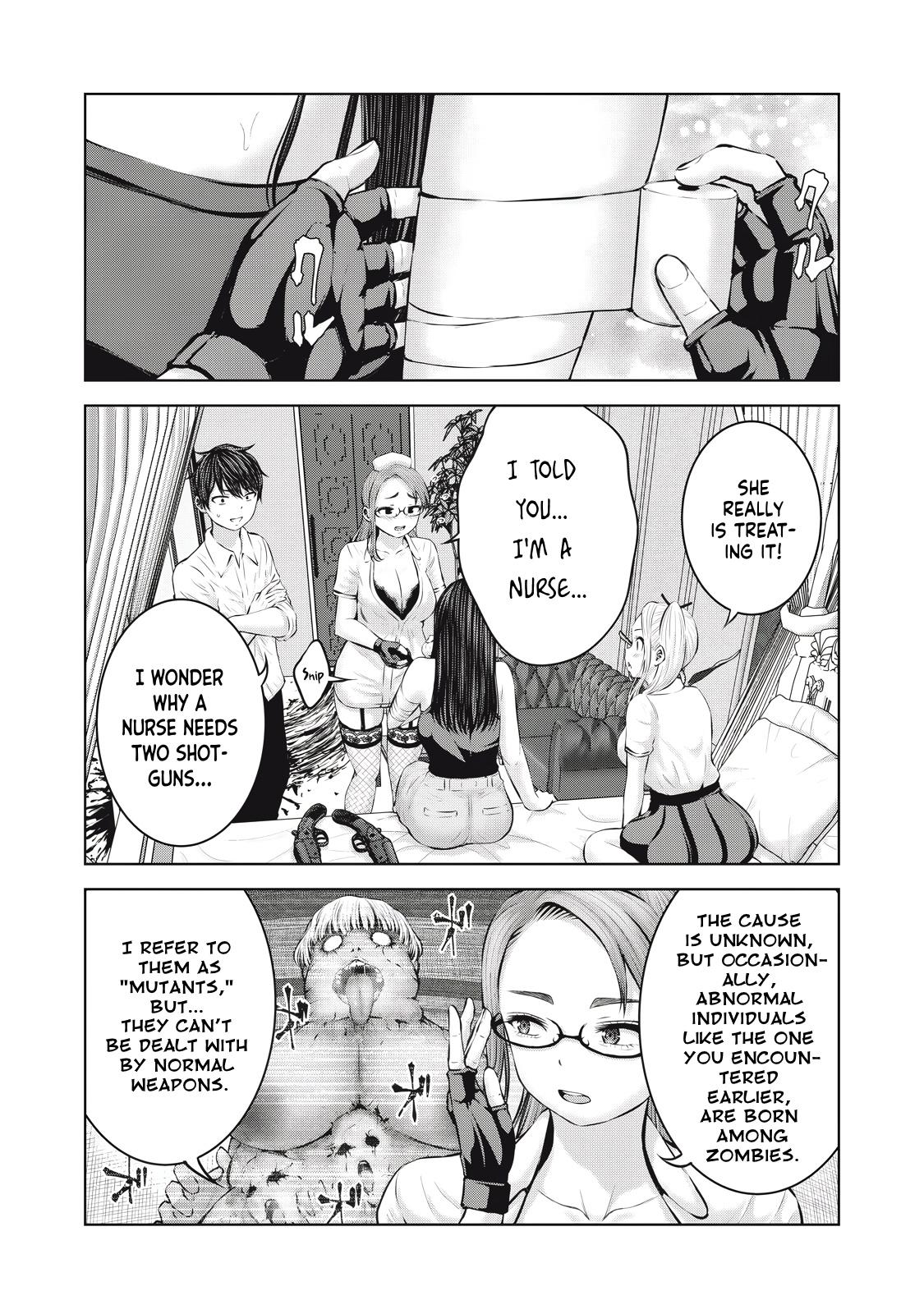 Let's Make a Harem in a Zombie World! Chapter 7.1 - Page 14