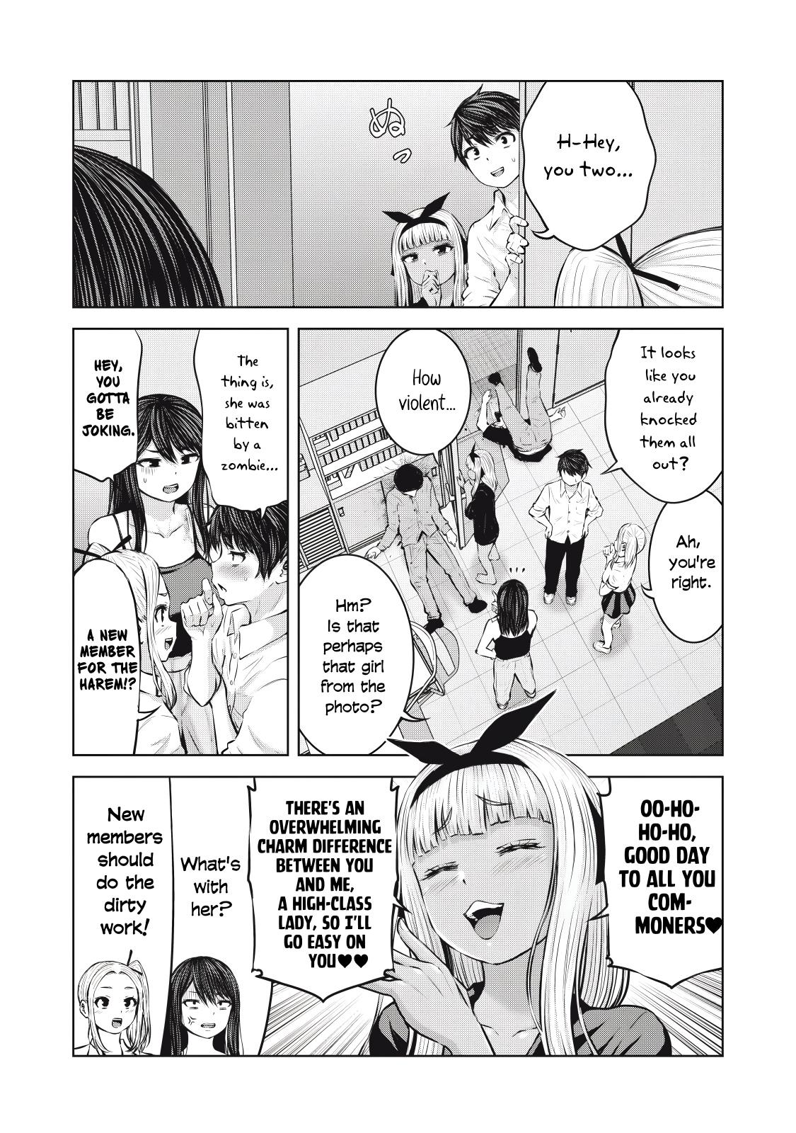 Let's Make a Harem in a Zombie World! Chapter 8.2 - Page 13