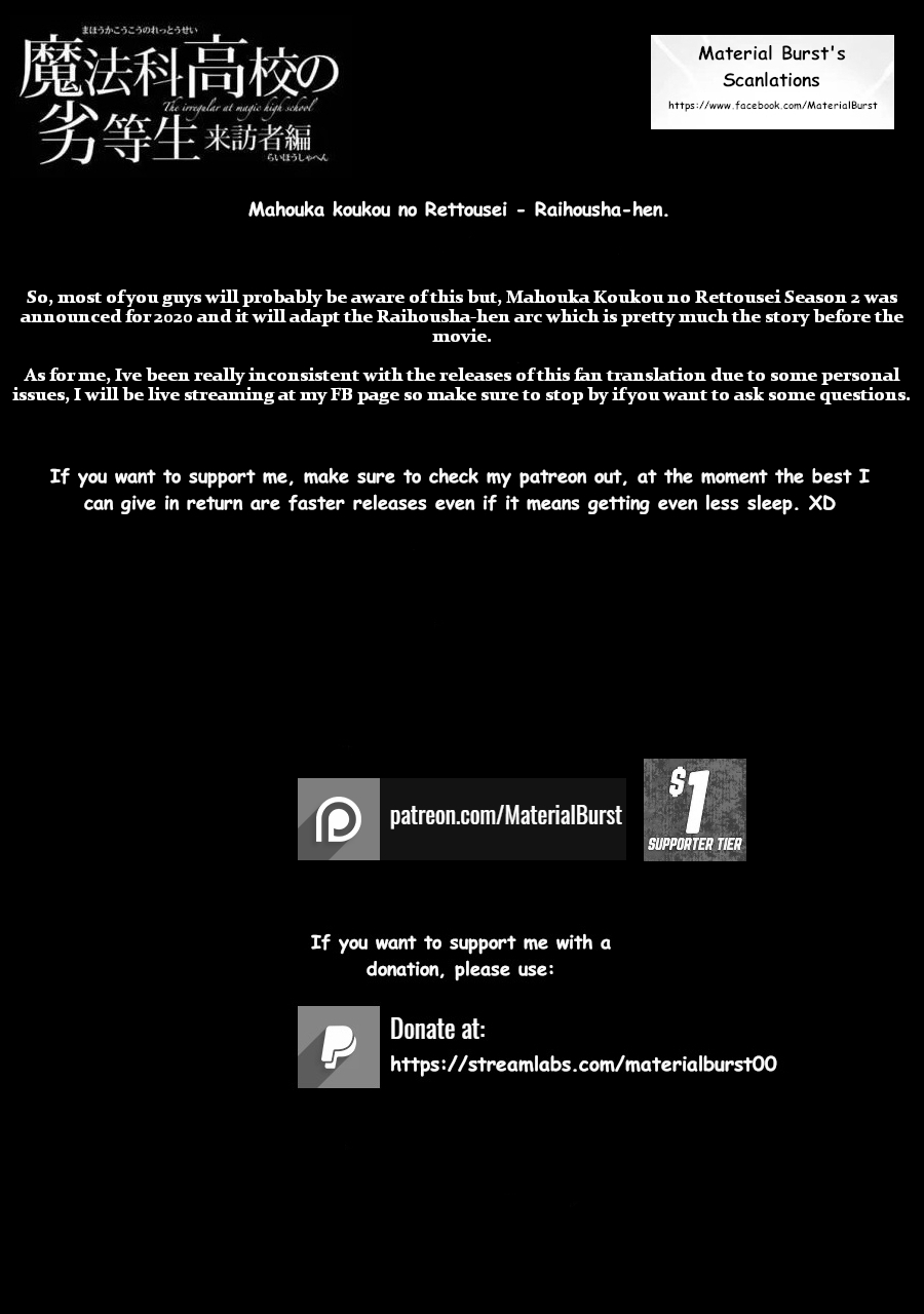 Mahouka Koukou no Rettousei - Raihousha Hen Chapter 16 - Page 29