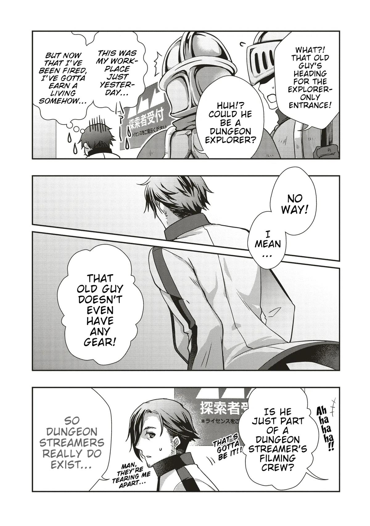 Moto Saikyo Tansakusha no Ojisan. Bishojo Haishinsha wo Tasukete Obazuri Shite Shimatta Chapter 1 - Page 12