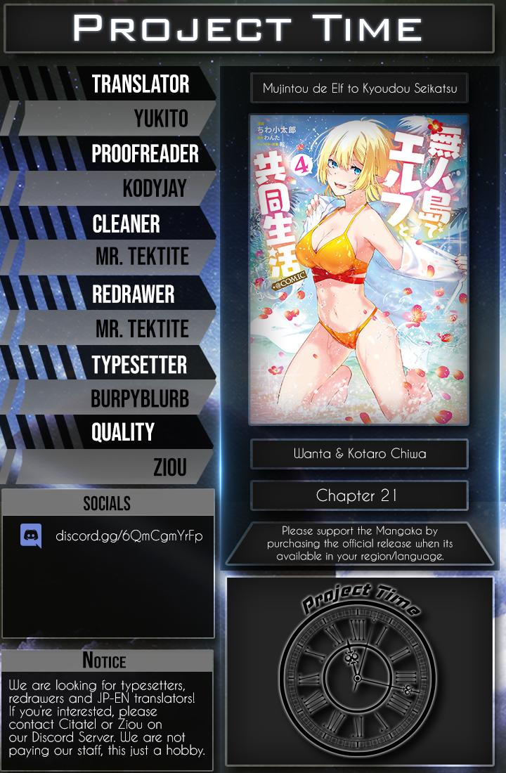 Mujintou De Elf to Kyoudou Seikatsu Chapter 21 - Page 21