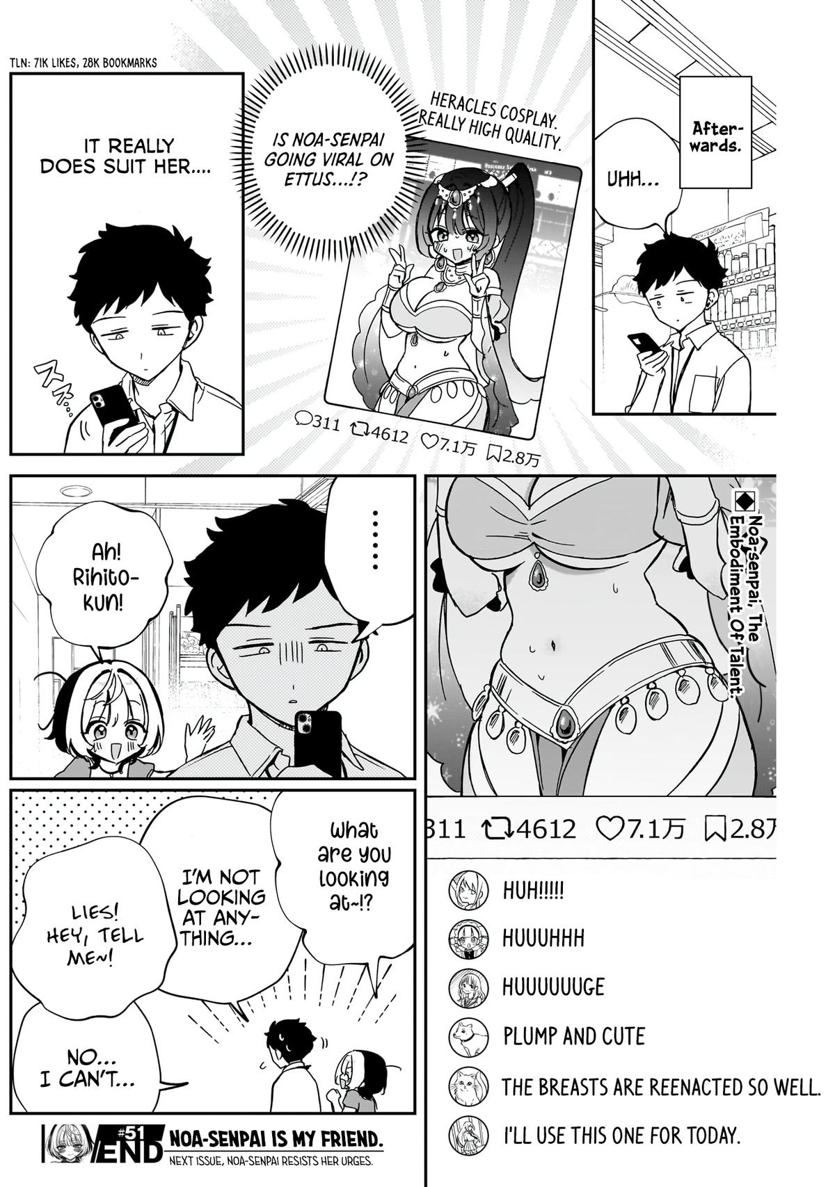 Noa-senpai wa Tomodachi Chapter 51 - Page 19