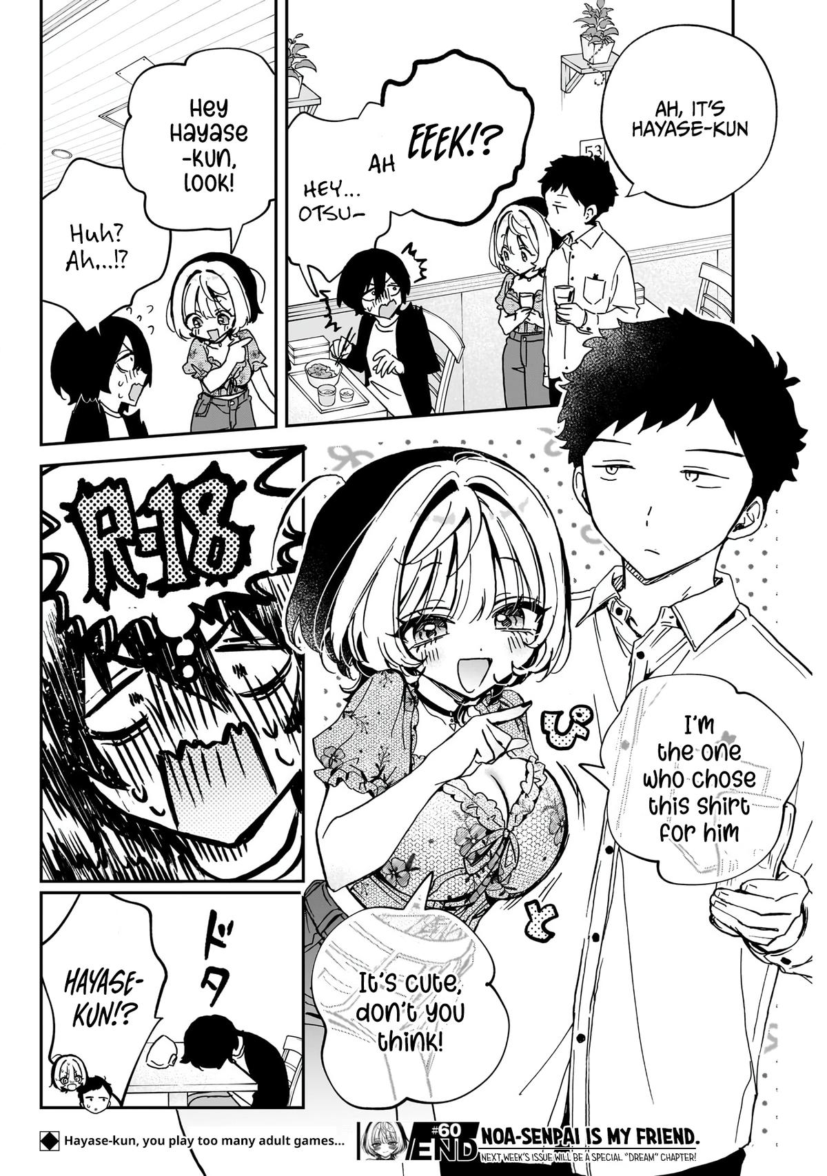 Noa-senpai wa Tomodachi Chapter 60 - Page 19