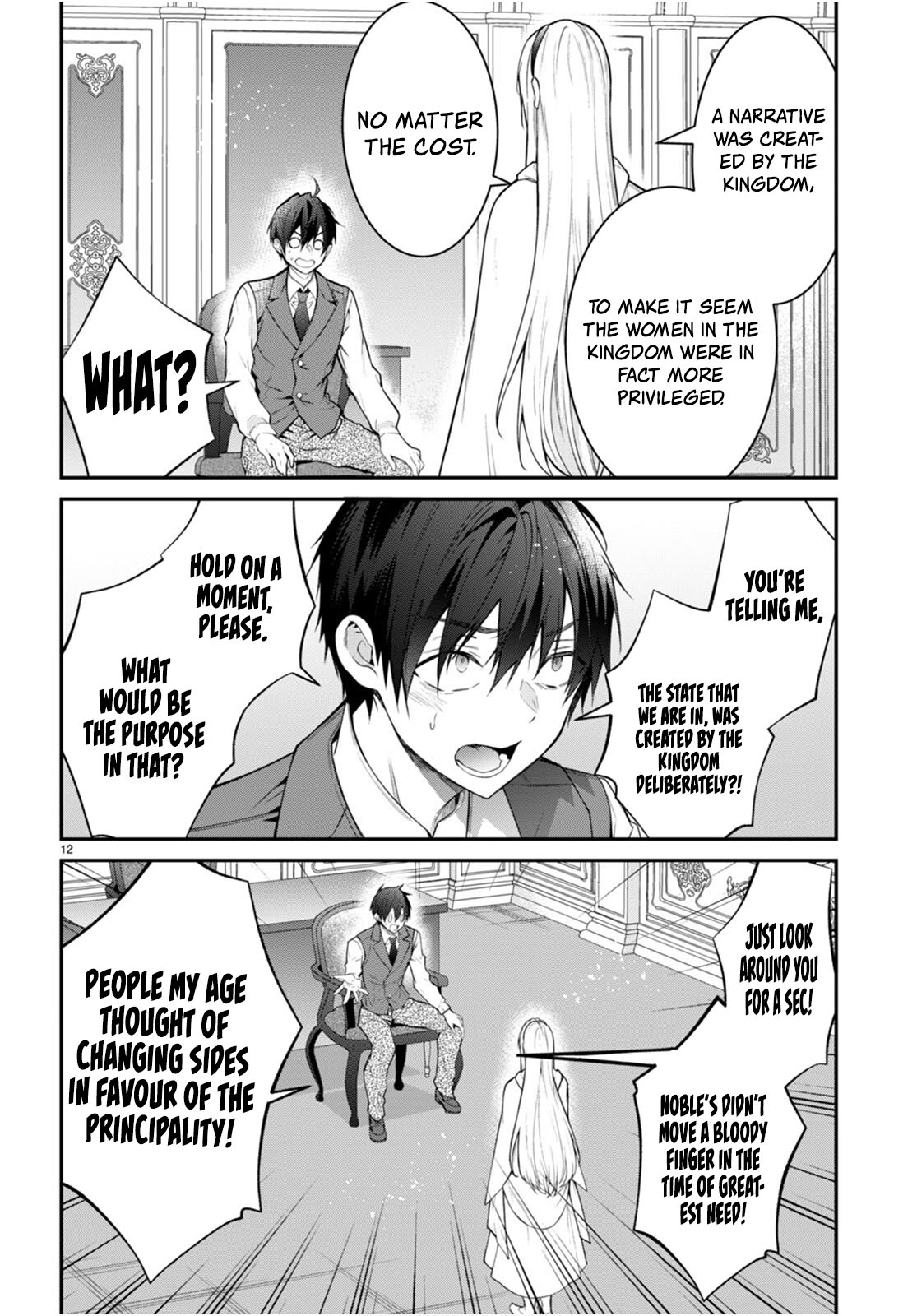 Otome Game Sekai wa Mob ni Kibishii Sekai desu Chapter 64 - Page 12