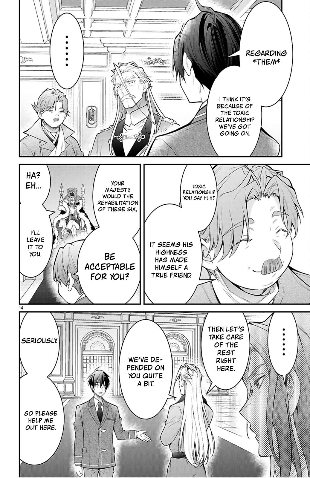 Otome Game Sekai wa Mob ni Kibishii Sekai desu Chapter 65 - Page 14