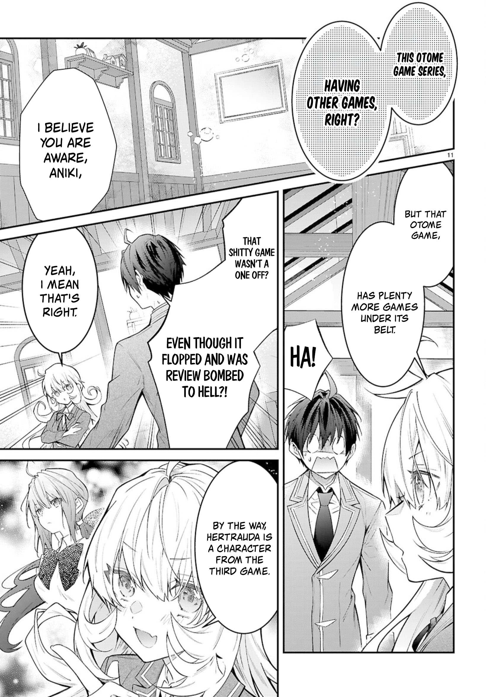 Otome Game Sekai wa Mob ni Kibishii Sekai desu Chapter 67 - Page 11