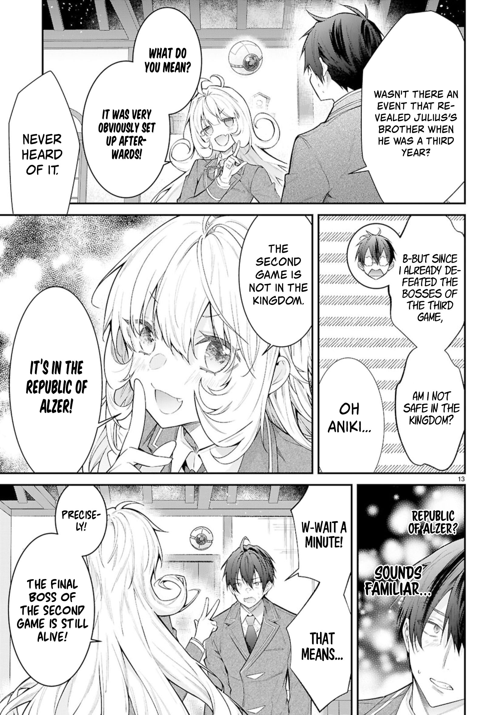 Otome Game Sekai wa Mob ni Kibishii Sekai desu Chapter 67 - Page 13