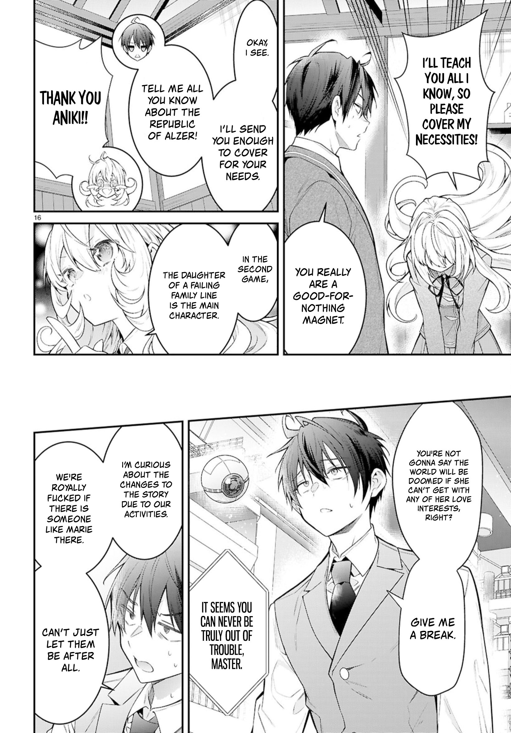 Otome Game Sekai wa Mob ni Kibishii Sekai desu Chapter 67 - Page 16