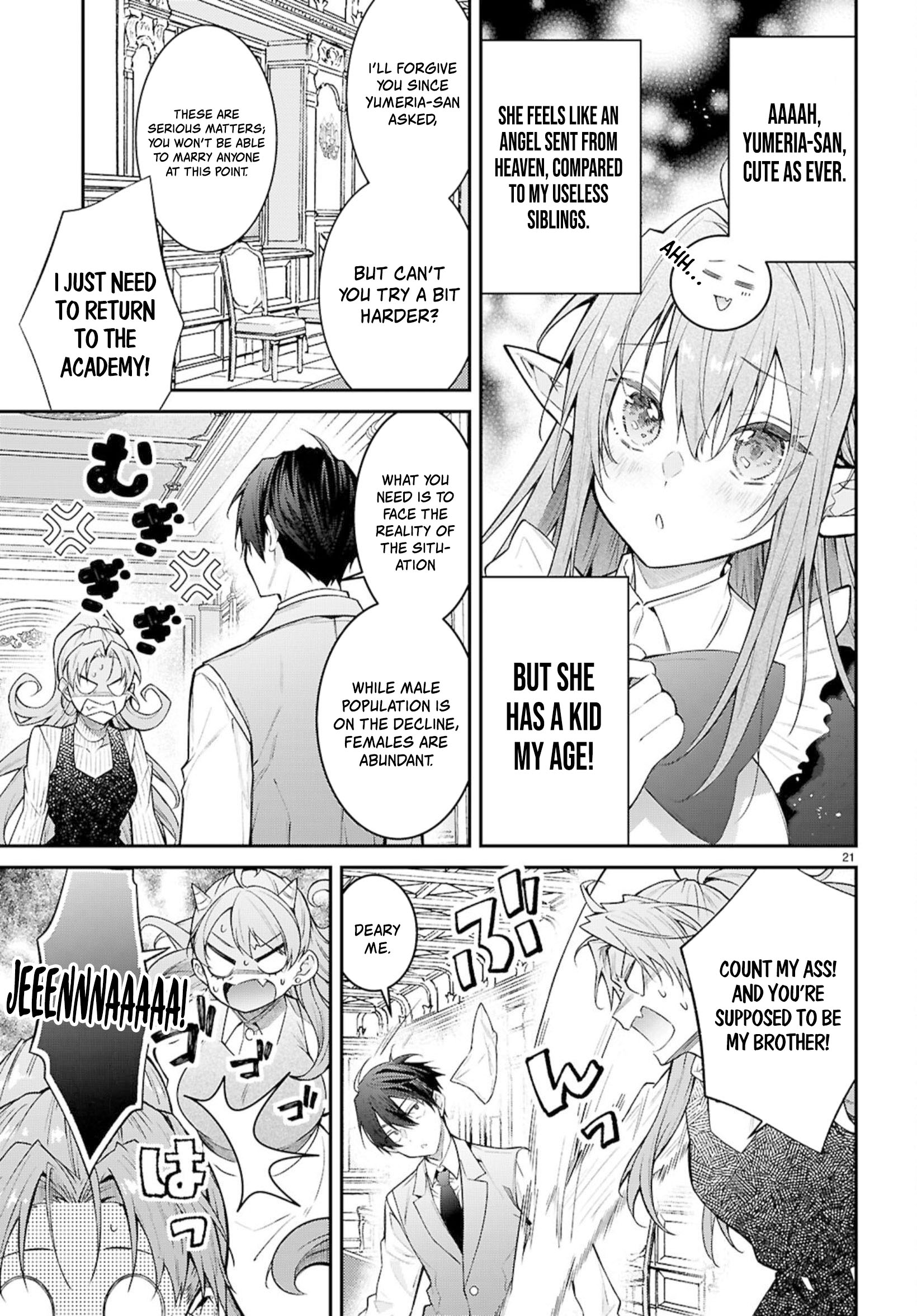 Otome Game Sekai wa Mob ni Kibishii Sekai desu Chapter 67 - Page 21