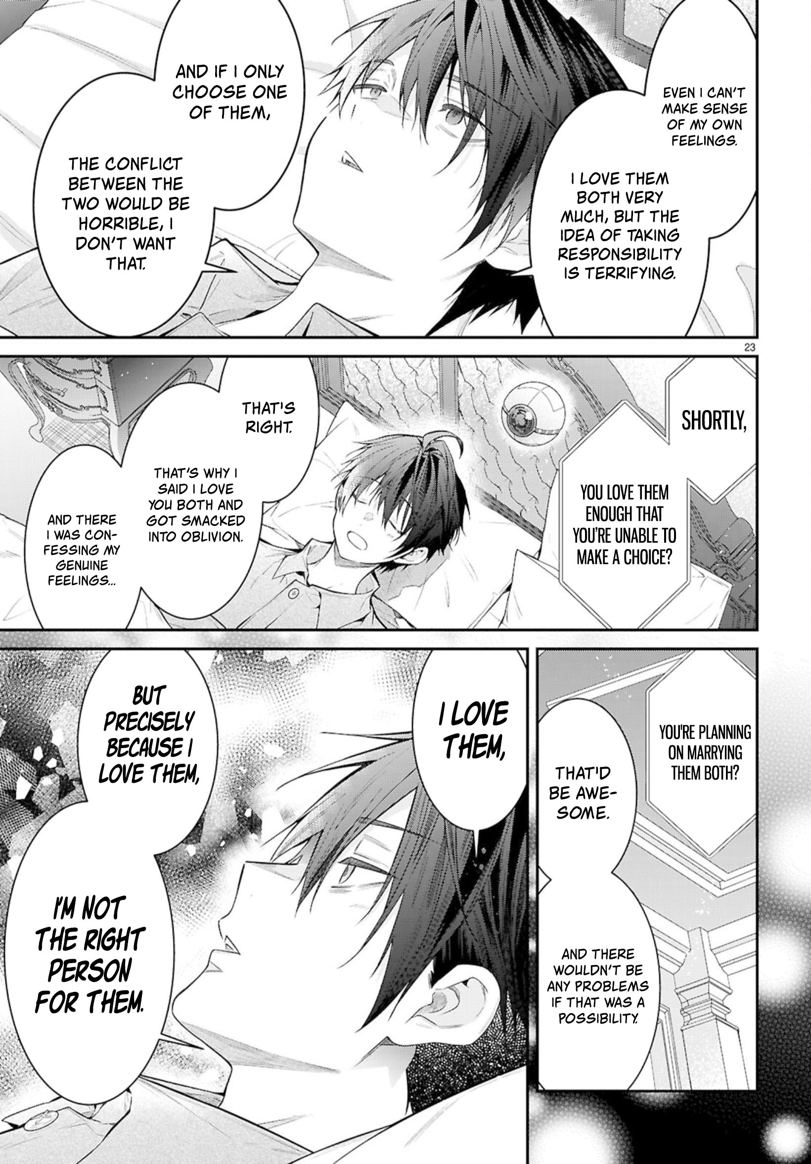 Otome Game Sekai wa Mob ni Kibishii Sekai desu Chapter 67 - Page 23