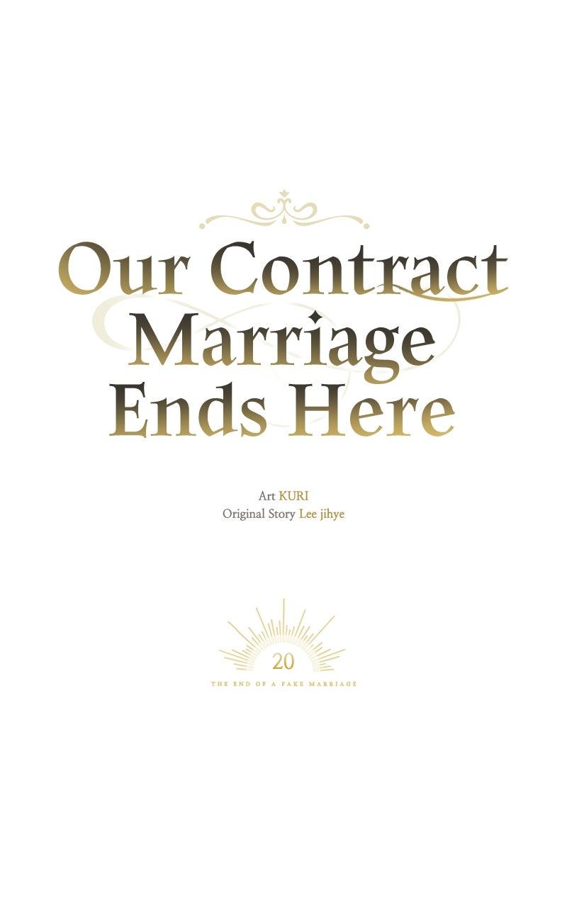 Our Contract Marriage Ends Here Chapter 20 - Page 88