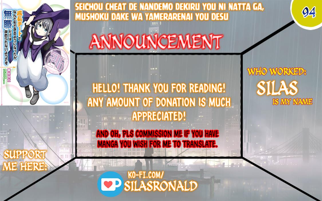 Seichou Cheat de Nandemo Dekiru you ni Natta ga, Mushoku dake wa Yamerarenai you desu Chapter 94 - Page 55