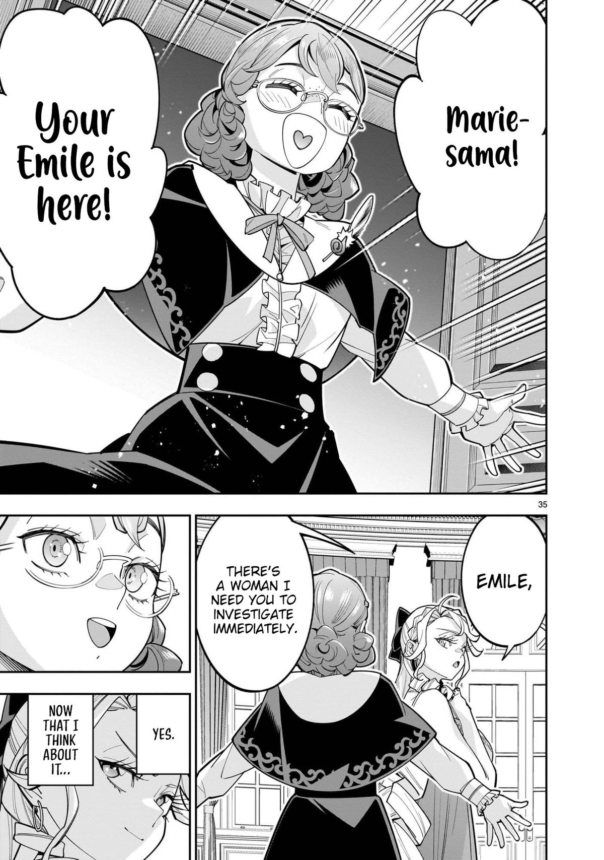 Shi ni Modori Oujo wa Ikinobiru Tameni Yuri Harem wo Tsukuru Koto ni Shita Chapter 11 - Page 35