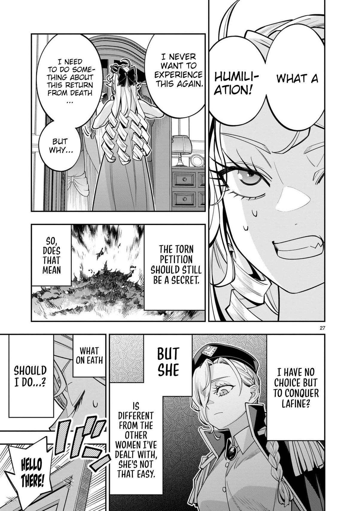 Shi ni Modori Oujo wa Ikinobiru Tameni Yuri Harem wo Tsukuru Koto ni Shita Chapter 13 - Page 28