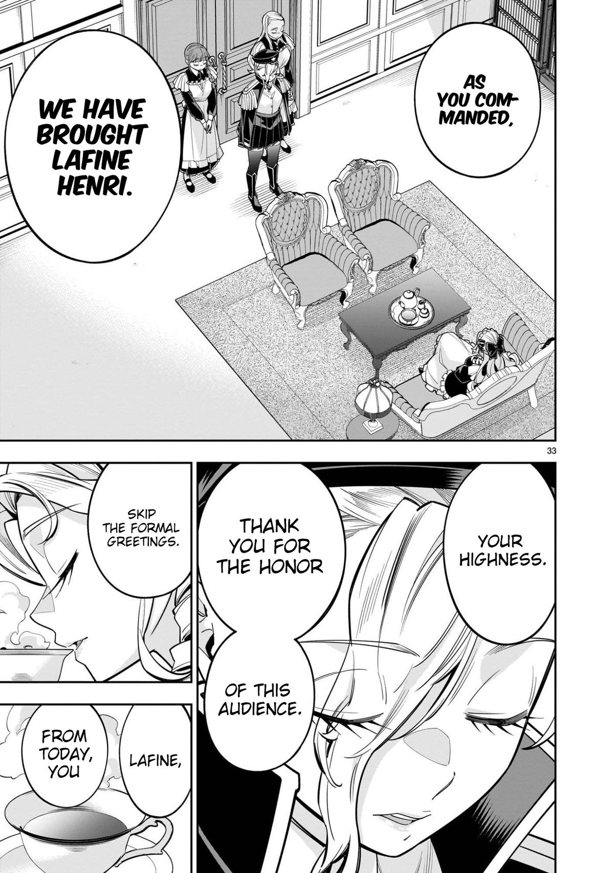 Shi ni Modori Oujo wa Ikinobiru Tameni Yuri Harem wo Tsukuru Koto ni Shita Chapter 13 - Page 34