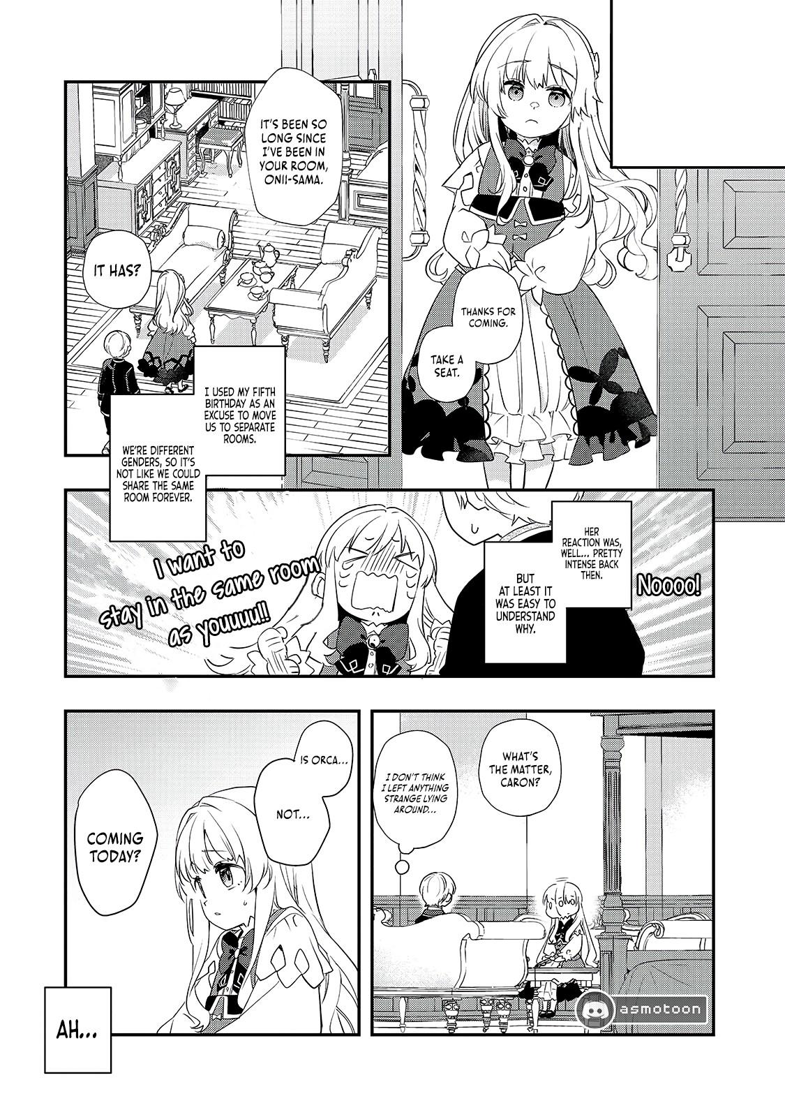 Shinu Unmei ni Aru Akuyaku Reijou no Ani ni Tensei Shita node, Imouto o Sodatete Mirai o Kaetai to Omoimasu Chapter 7 - Page 12
