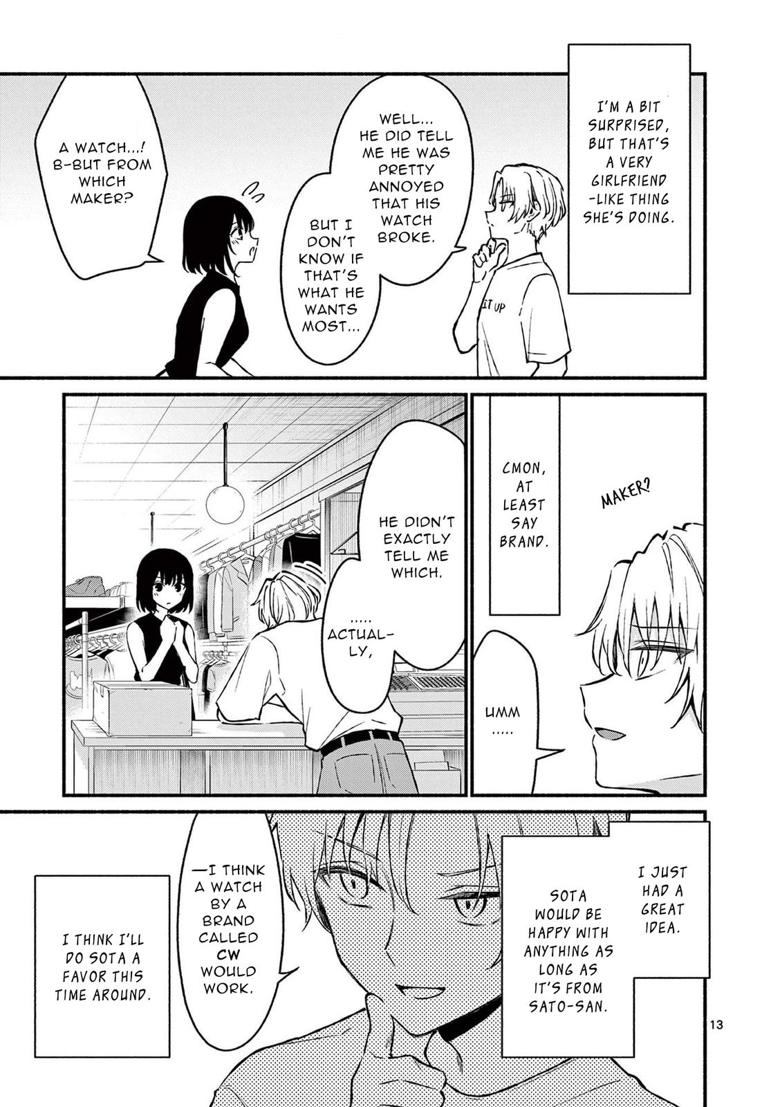 Shiotaiou no Sato-san ga Ore ni dake Amai Chapter 35 - Page 13