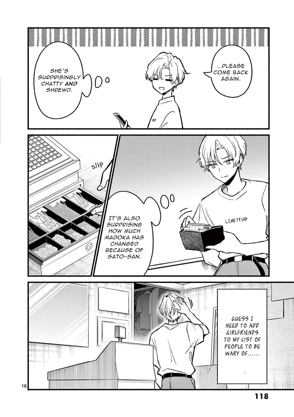 Shiotaiou no Sato-san ga Ore ni dake Amai Chapter 35 - Page 16